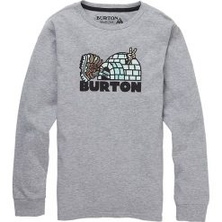 Bluza "Cupajo" w kolorze szarym. Szare bluzy chłopięce z nadrukiem marki Burton Kids. W wyprzedaży za 49,95 zł.