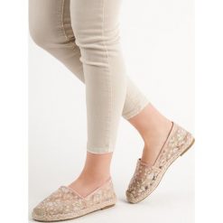 KORONKOWE ESPADRYLE VICES. Różowe baleriny damskie vices, bez wzorów, z koronki, bez obcasa. Za 39,90 zł.