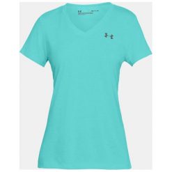 Topy sportowe damskie: Under Armour Koszulka damska Threadborne Train SSV Twist turkusowa r. L (1289650-425)