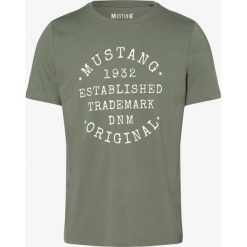 Mustang - T-shirt męski, zielony. Zielone t-shirty męskie Mustang, s, z nadrukiem, bez kołnierzyka. Za 69,95 zł.