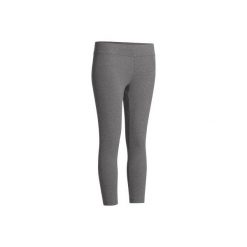 Legginsy 7/8 Slim Gym & Pilates FIT+ 500 damskie. Niebieskie legginsy marki DOMYOS, xl, z elastanu. Za 39,99 zł.
