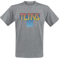 Tetris Multi Blocks T-Shirt odcienie szarego. Szare t-shirty męskie z nadrukiem Tetris, m, z okrągłym kołnierzem. Za 54,90 zł.