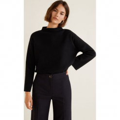 Mango - Sweter Fleary. Czarne swetry klasyczne damskie Mango, l, z dzianiny. Za 119,90 zł.