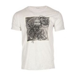 Pepe Jeans T-Shirt Męski Ladbroke Xl Jasnoszary. Szare koszulki męskie marki Pepe Jeans, xl, z haftami, z jeansu, bez kołnierzyka. W wyprzedaży za 147,00 zł.