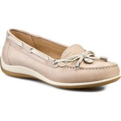 Mokasyny GEOX - D Yuki A D3255A 00043 C6738 Light Taupe. Brązowe mokasyny damskie Geox, z materiału. W wyprzedaży za 219,00 zł.