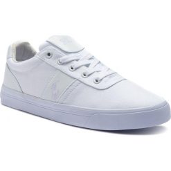 Tenisówki POLO RALPH LAUREN - Hanford 8161769190MA Pure Wht. Białe półbuty męskie Polo Ralph Lauren, bez wzorów, z gumy, bez zapięcia. Za 349,00 zł.