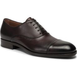 Półbuty BOSS - Stanford Oxfr 50417635 10208736 01 Dark Brown 209. Pomarańczowe buty wizytowe męskie Boss, ze skóry, bez zapięcia. Za 1489,00 zł.