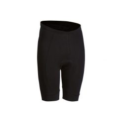 Spodenki na rower szosowy ESSENTIEL męskie. Czarne spodenki i szorty męskie B'TWIN, xl, bez wzorów, z elastanu. Za 29,99 zł.