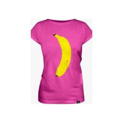 Space Banana women's t-shirt. Różowe t-shirty damskie marki Mars from venus, s, bez wzorów, bez kołnierzyka. Za 101,40 zł.