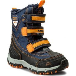 Buty zimowe chłopięce: Śniegowce KAPPA – Ben Tex 260090K Navy/Orange 6744