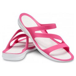 Rzymianki damskie: Crocs Sandały Damskie Swiftwater Sandal W, Paradise Pink/White w6 (36,5)