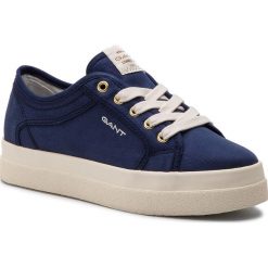 Sneakersy GANT - Aurora 18538434 Marine G69. Niebieskie półbuty damskie GANT, z tworzywa sztucznego. W wyprzedaży za 189,00 zł.