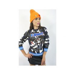Bluza KONG moro. Niebieskie bluzy damskie Missspark, s, z haftami, z bawełny, bez rękawów, bez kaptura. Za 259,00 zł.