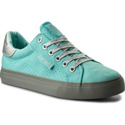 Tenisówki BIG STAR - AA274A055 Green. Zielone półbuty damskie marki BIG STAR, bez wzorów, z gumy, bez zapięcia. Za 99,00 zł.
