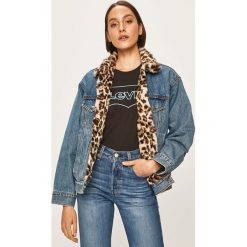 Levi's - Kurtka dwustronna. Niebieskie płaszcze damskie Levi's®, s, bez wzorów, z bawełny, krótkie. W wyprzedaży za 329,90 zł.