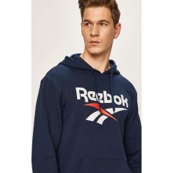 Reebok Classic - Bluza. Niebieskie bluzy męskie Reebok Classic, s, z nadrukiem, z elastanu, z kapturem, bez rękawów, z kapturem. W wyprzedaży za 159,90 zł.