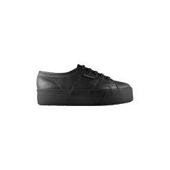 Buty Superga 2790 Lamew Total Black. Czarne trampki i tenisówki damskie Superga, bez wzorów, bez zapięcia. Za 171,48 zł.