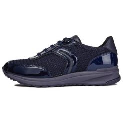 Geox Tenisówki Damskie Airell 40 Ciemnoniebieskie. Szare trampki i tenisówki damskie marki Geox. W wyprzedaży za 275,00 zł.