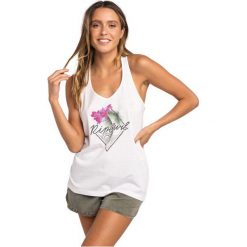 Rip Curl Koszulka Bez Rękawów Damska Aloha M Biały. Białe koszulki damskie Rip Curl, m, z nadrukiem, bez kołnierzyka, bez rękawów. Za 83,00 zł.