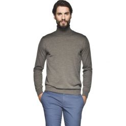 Golfy męskie: sweter valero golf brąz