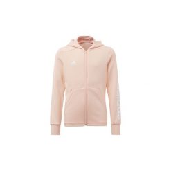 Bluzy dresowe Dziecko adidas Bluza z kapturem Essentials 3-Stripes Mid. Różowe bluzy chłopięce marki Adidas, z dresówki, z kapturem. Za 179,00 zł.