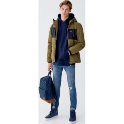 Bluza basic z kieszenią kangurką. Zielone bluzy męskie rozpinane marki Pull&Bear, m. Za 79,90 zł.