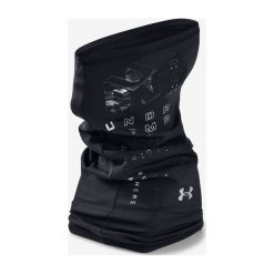 Under Armour Run Komin Czarny. Czarne szaliki męskie Under Armour, bez wzorów, z poliesteru. Za 119,95 zł.