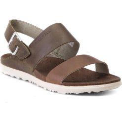 Sandały MERRELL - Around Town Backstrap J03718 Vertiver. Pomarańczowe klapki damskie marki Merrell, bez wzorów, ze skóry, bez obcasa. W wyprzedaży za 189,00 zł.