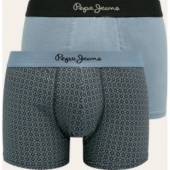 Pepe Jeans - Bokserki Otmar (2-pack). Niebieskie bokserki męskie Pepe Jeans, s, bez wzorów, z elastanu. W wyprzedaży za 99,90 zł.