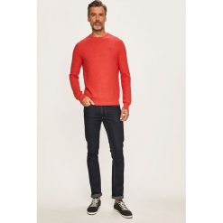 Polo Ralph Lauren - Sweter. Czerwone swetry męskie Polo Ralph Lauren, xl, bez wzorów, z bawełny, z okrągłym kołnierzem, bez kaptura. W wyprzedaży za 399,90 zł.