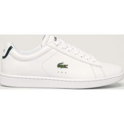 Lacoste - Buty Carnaby Evo Bl 1. Białe buty sportowe damskie Lacoste, bez wzorów, z gumy, sportowe. Za 399,90 zł.
