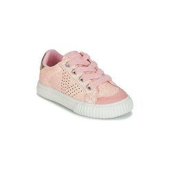 Buty Dziecko Victoria DEPORTIVO GLITTER FINO. Różowe trampki dziewczęce Victoria, bez wzorów, bez zapięcia. Za 118,30 zł.