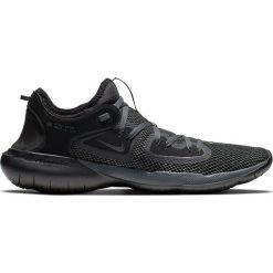 BUTY FLEX 2019 RN. Czarne buty sportowe męskie Nike, z dzianiny, z paskami, na fitness i siłownię, nike flex. W wyprzedaży za 249,99 zł.