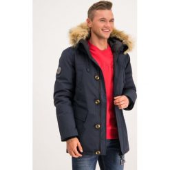 Parka Superdry Rookie Down M5000077A. Niebieskie kurtki męskie Superdry, na zimę, xxl, bez wzorów, z bawełny, bez kaptura. W wyprzedaży za 529,00 zł.