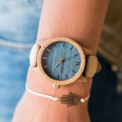 Zegarki damskie: Drewniany zegarek damski classic 38 mm n029