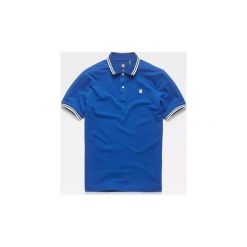 Koszulki polo z krótkim rękawem G-Star Raw D13325 5864 DUNDA. Niebieskie koszulki męskie G-Star RAW, xs, bez wzorów, retro, polo, z krótkim rękawem, krótkie. Za 163,78 zł.