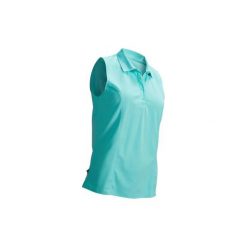Koszulka polo do golfa bez rękawów damska. Niebieskie koszulki damskie polo INESIS, xl, z poliesteru, z golfem. Za 59,99 zł.