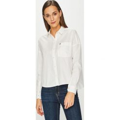 Tommy Jeans - Koszula. Białe koszule body damskie marki Tommy Jeans, s, z bawełny, casualowe. Za 359,90 zł.
