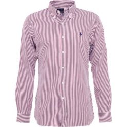 Polo Ralph Lauren SLIM FIT Koszula burgundy/white. Szare koszule męskie slim marki Polo Ralph Lauren, l, z bawełny, button down, z długim rękawem. Za 509,00 zł.