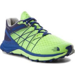 Buty THE NORTH FACE - Ultra Vertical T92VVC4EL Dayglo Yellow/Brit Blue. Żółte buty sportowe męskie marki The North Face, ze skóry ekologicznej, bez zapięcia, do biegania. W wyprzedaży za 389,00 zł.