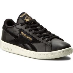 Buty Reebok - Npc Uk Ad BD4632 Black/Classic White/Brass. Czarne buty sportowe damskie marki Reebok, na co dzień, bez wzorów, ze skóry, bez obcasa, na płaskiej podeszwie, bez zapięcia. W wyprzedaży za 229,00 zł.