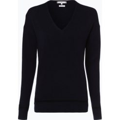 Tommy Hilfiger - Sweter damski z dodatkiem kaszmiru, niebieski. Szare swetry klasyczne damskie marki Mohito, z kontrastowym kołnierzykiem. Za 599,95 zł.
