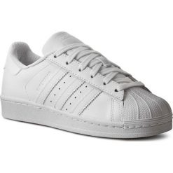 Buty adidas - Superstar Foundation B27136 Ftwwht/Ftwwht/Ftwwht. Białe buty sportowe damskie Adidas, w paski, ze skóry, sportowe, do koszykówki, adidas superstar. W wyprzedaży za 319,00 zł.