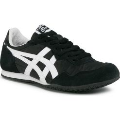 Sneakersy ONITSUKA TIGER - Serrano 1183B400 Black/White 001. Czarne półbuty damskie Onitsuka Tiger, na co dzień, bez wzorów, ze skóry, bez obcasa, bez zapięcia. Za 329,00 zł.