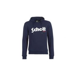 Bluzy Schott HOOD. Niebieskie bluzy męskie Schott, s, bez wzorów, bez kołnierzyka, bez rękawów, bez kaptura. Za 288,20 zł.