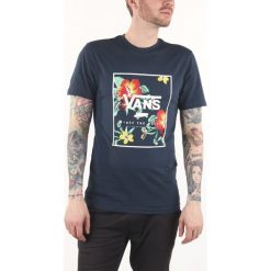 Vans Koszulka Niebieski. Niebieskie podkoszulki męskie Vans, xxl, z nadrukiem, z bawełny, z krótkim rękawem. Za 145,95 zł.