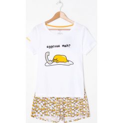 Dwuczęściowa piżama Gudetama - Wielobarwny. Piżamy damskie House, s, bez wzorów, bez rękawów. Za 59,99 zł.