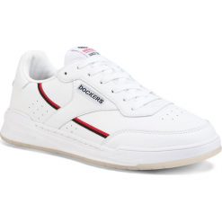 Sneakersy DOCKERS - 46RM001-610501 White/Black. Białe sneakersy męskie DOCKERS, na co dzień, bez wzorów, ze skóry ekologicznej, bez zapięcia. W wyprzedaży za 179,00 zł.