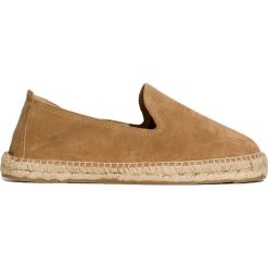 Espadryle MANEBI HAMPTONS. Brązowe espadryle męskie Manebi, bez wzorów, ze skóry. Za 420,00 zł.