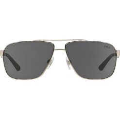 Polo Ralph Lauren - Okulary. Czarne okulary przeciwsłoneczne męskie marki Polo Ralph Lauren, prostokątne. W wyprzedaży za 499,90 zł.
